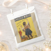 Chocolat menier meisje muur schrijven bedankzakje (Geknipt)