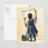 Chocolat menier meisje muur schrijven briefkaart (Voorkant / Achterkant)