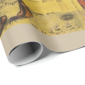 Chocolat menier meisje muur schrijven cadeaupapier (Rol Hoek)