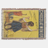 Chocolat menier meisje muur schrijven deken (Voorkant)