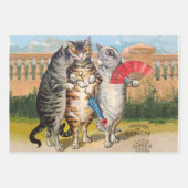 Chocolat menier meisje muur schrijven inpakpapier vel (Voorkant 3)