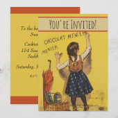 Chocolat menier meisje muur schrijven kaart (Voorkant / Achterkant)