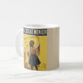 Chocolat menier meisje muur schrijven koffiemok (Voorkant links)