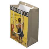 Chocolat menier meisje muur schrijven medium cadeauzakje (Voorkant Gekanteld)