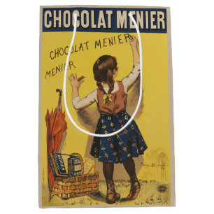 Chocolat menier meisje muur schrijven medium cadeauzakje