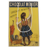 Chocolat menier meisje muur schrijven medium cadeauzakje (Achterkant)