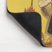 Chocolat menier meisje muur schrijven muismat (Hoek)