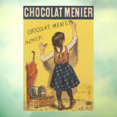 Chocolat menier meisje muur schrijven raamsticker (Vel 3)