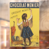 Chocolat menier meisje muur schrijven raamsticker (Vel 2)