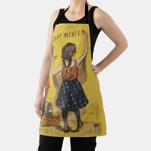 Chocolat menier meisje muur schrijven schort (Insitu)