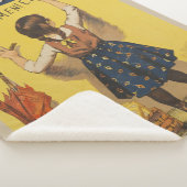 Chocolat menier meisje muur schrijven sherpa deken (3/4)