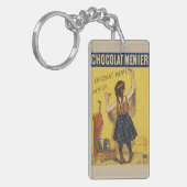 Chocolat menier meisje muur schrijven sleutelhanger (Voorkant Links)