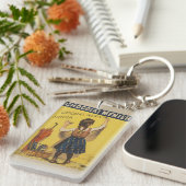 Chocolat menier meisje muur schrijven sleutelhanger (Voorkant Rechts)