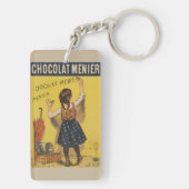 Chocolat menier meisje muur schrijven sleutelhanger (achterkant)