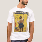 Chocolat menier meisje muur schrijven t-shirt (Voorkant)