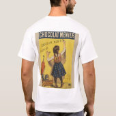 Chocolat menier meisje muur schrijven t-shirt (Achterkant)