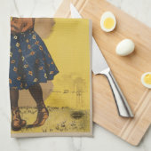 Chocolat menier meisje muur schrijven theedoek (Quarter Fold)