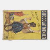 Chocolat menier meisje muur schrijven theedoek (Horizontaal)