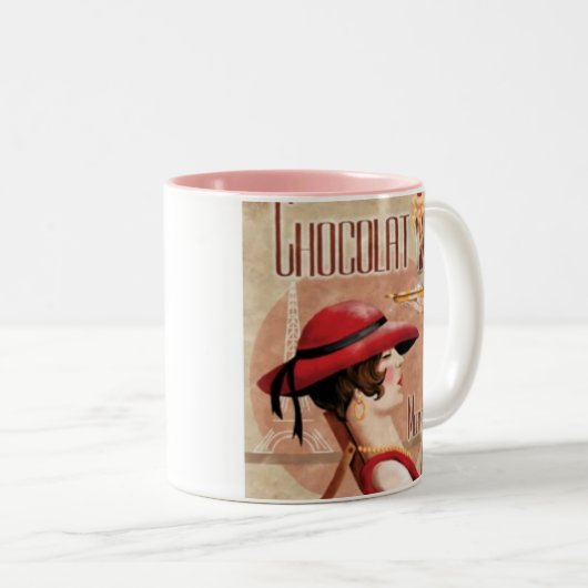 Chocolat Merveleux Tweekleurige Koffiemok (Voorkant rechts)