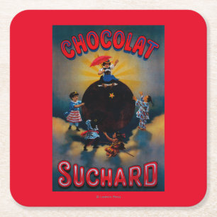 Chocolat Suchard  Poster Europe Kartonnen Onderzetters