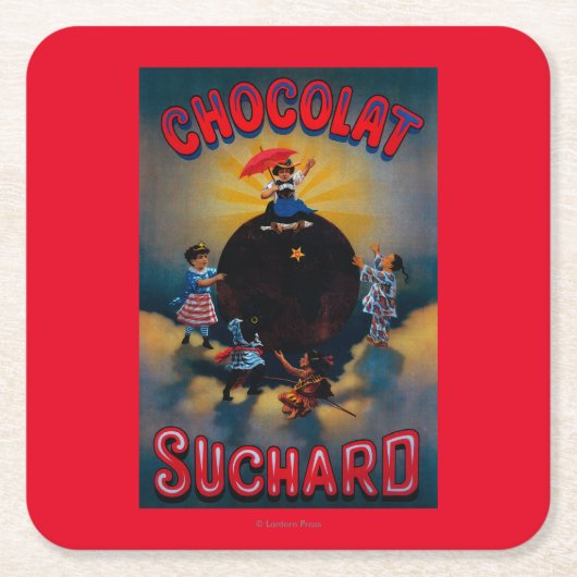 Chocolat Suchard Poster Europe Kartonnen Onderzetters (Voorkant)