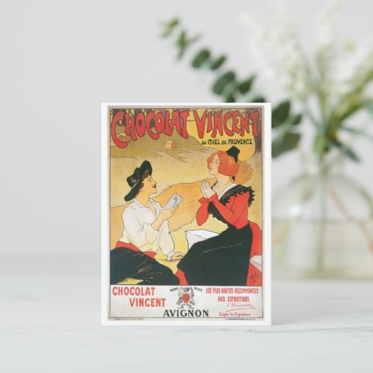 Chocolat Vincent  Food and Art Briefkaart (Staand voorkant)