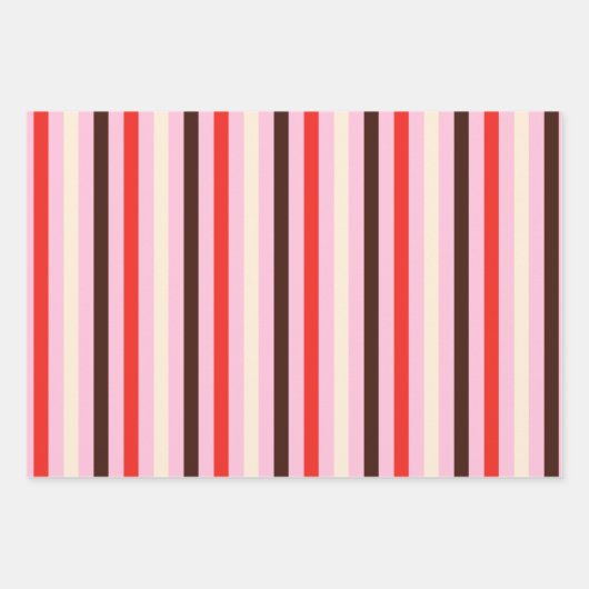 Chocolate aardbery Love Wrapping Paper Set van 3 (Voorkant 3)