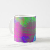 "Chocolate Airlines" abstract art coffee mug Koffiemok (Voorkant links)