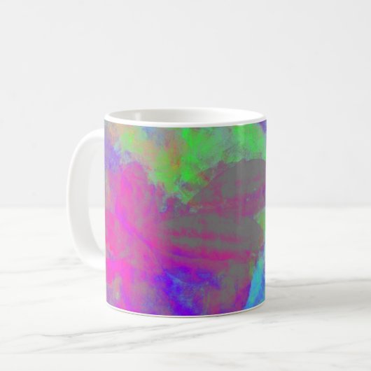 "Chocolate Airlines" abstract art coffee mug Koffiemok (Voorkant links)