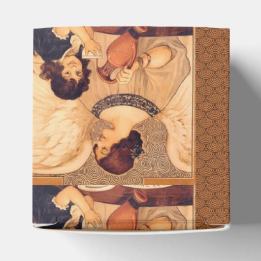 Chocolate Angel Frans Antiek Bedankdoosjes (Bovenkant)