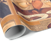 Chocolate Angel Frans Antiek Cadeaupapier (Rol Hoek)