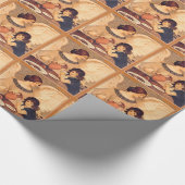 Chocolate Angel Frans Antiek Cadeaupapier (Hoek)