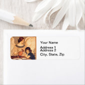 Chocolate Angel Frans Antiek Etiket (Insitu)