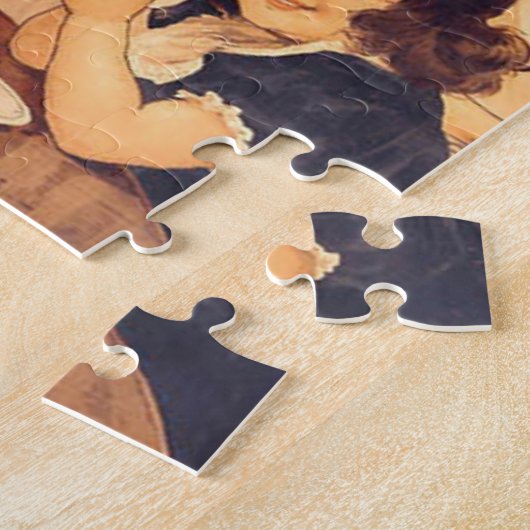 Chocolate Angel Frans Antiek Legpuzzel (Zijkant)