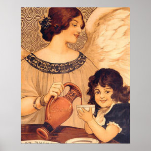Chocolate Angel Frans Antiek Poster