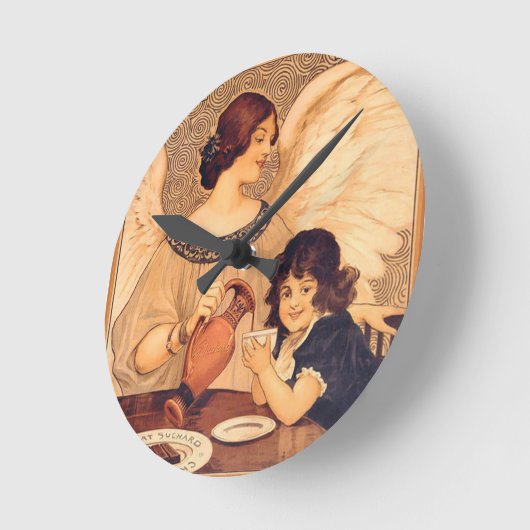 Chocolate Angel Frans Antiek Ronde Klok (Hoek)