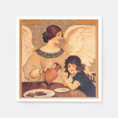 Chocolate Angel Frans Antiek Servetten (Voorkant)