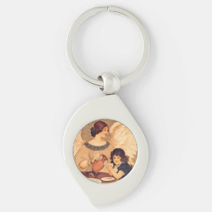 Chocolate Angel Frans Antiek Sleutelhanger