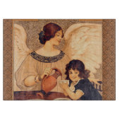 Chocolate Angel Frans Antiek Snijplank (Voorkant)