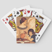 Chocolate Angel Frans Antiek Speelkaarten (Achterkant)