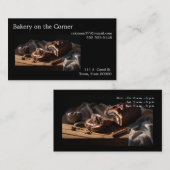 Chocolate babka loaf Visitekaartje (Voorkant / Achterkant)