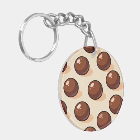 Chocolate Ball Candy Keychain (Voorkant Links)