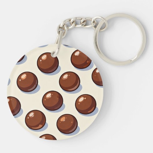 Chocolate Ball Candy Keychain (Achterkant)