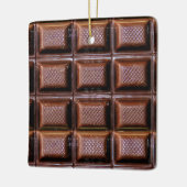 Chocolate Bar Realistisch kerstmis Keramisch Ornament (Links)