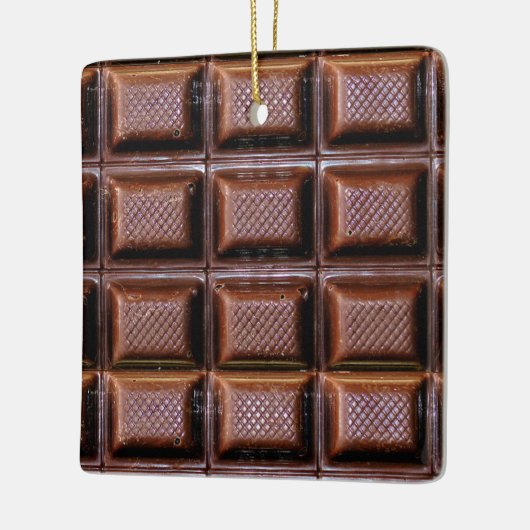 Chocolate Bar Realistisch kerstmis Keramisch Ornament (Links)