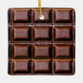 Chocolate Bar Realistisch kerstmis Keramisch Ornament (Voorkant)