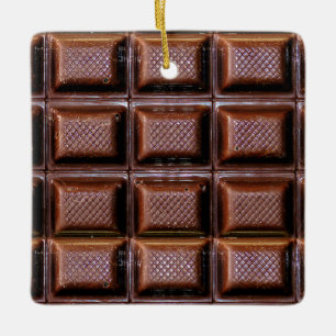 Chocolate Bar Realistisch kerstmis Keramisch Ornament