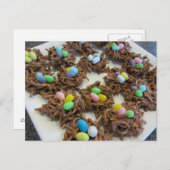 Chocolate Bird Nest Cookies Briefkaart (Voorkant / Achterkant)