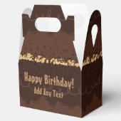 Chocolate Birthday Cake Frosting Bedankdoosjes (Geopend)