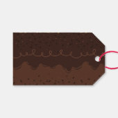 Chocolate Birthday Cake Frosting Cadeaulabel (Voorkant (Horizontaal))
